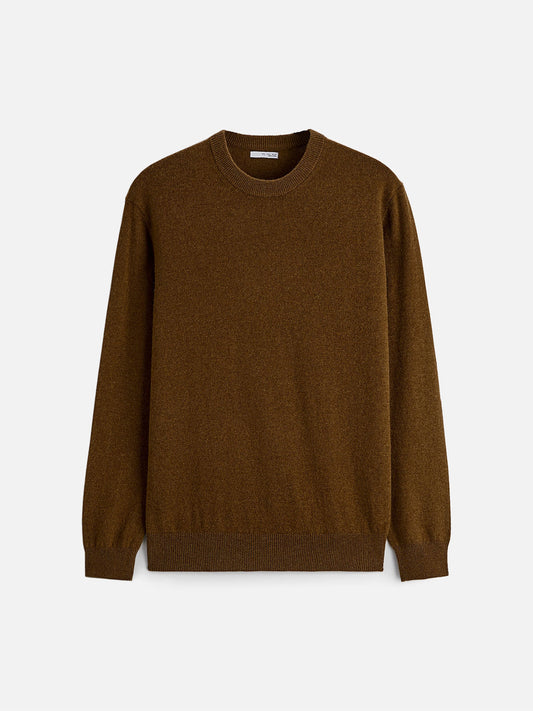 Easy Care Textured Shirt Brown