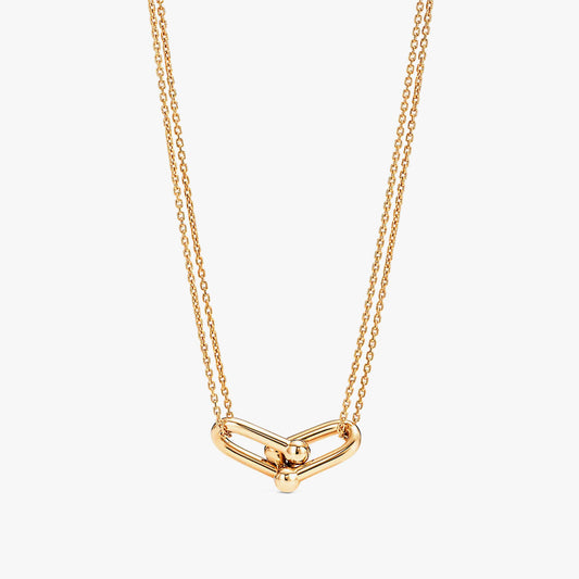 Double Pendant - 18k Gold