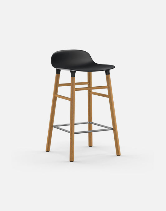 Form Bar Stool Oak Base